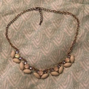 Gold&blue statement necklace